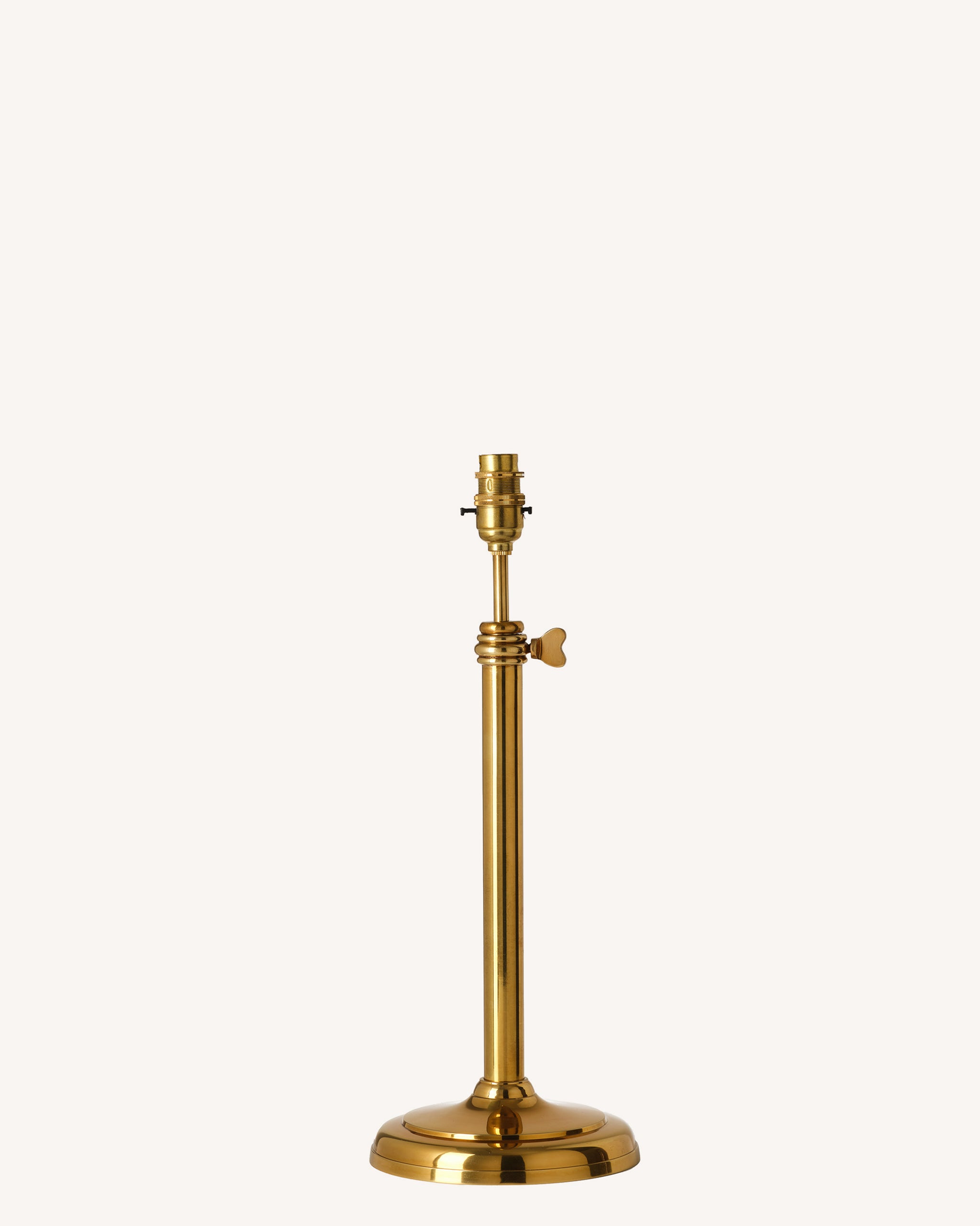 Adjustable Table Lamp Base, Brass