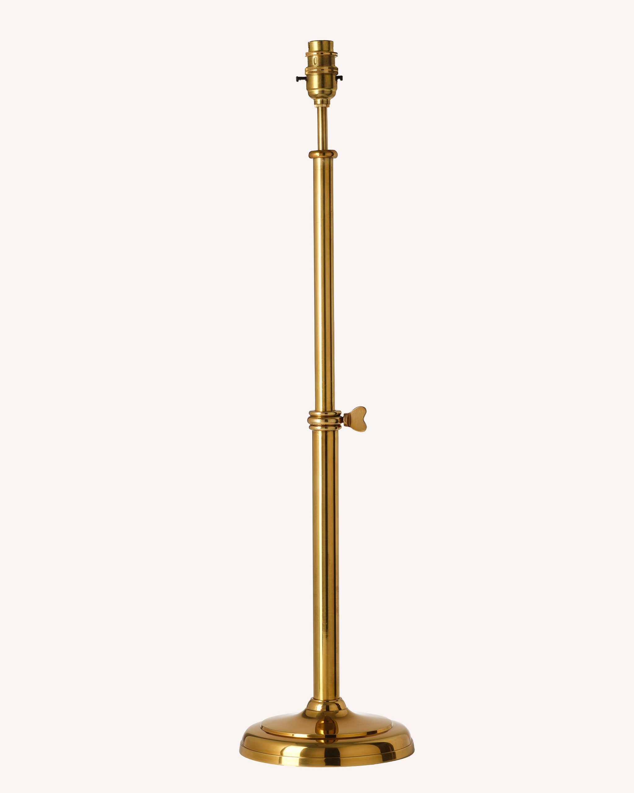 Adjustable Table Lamp Base, Brass