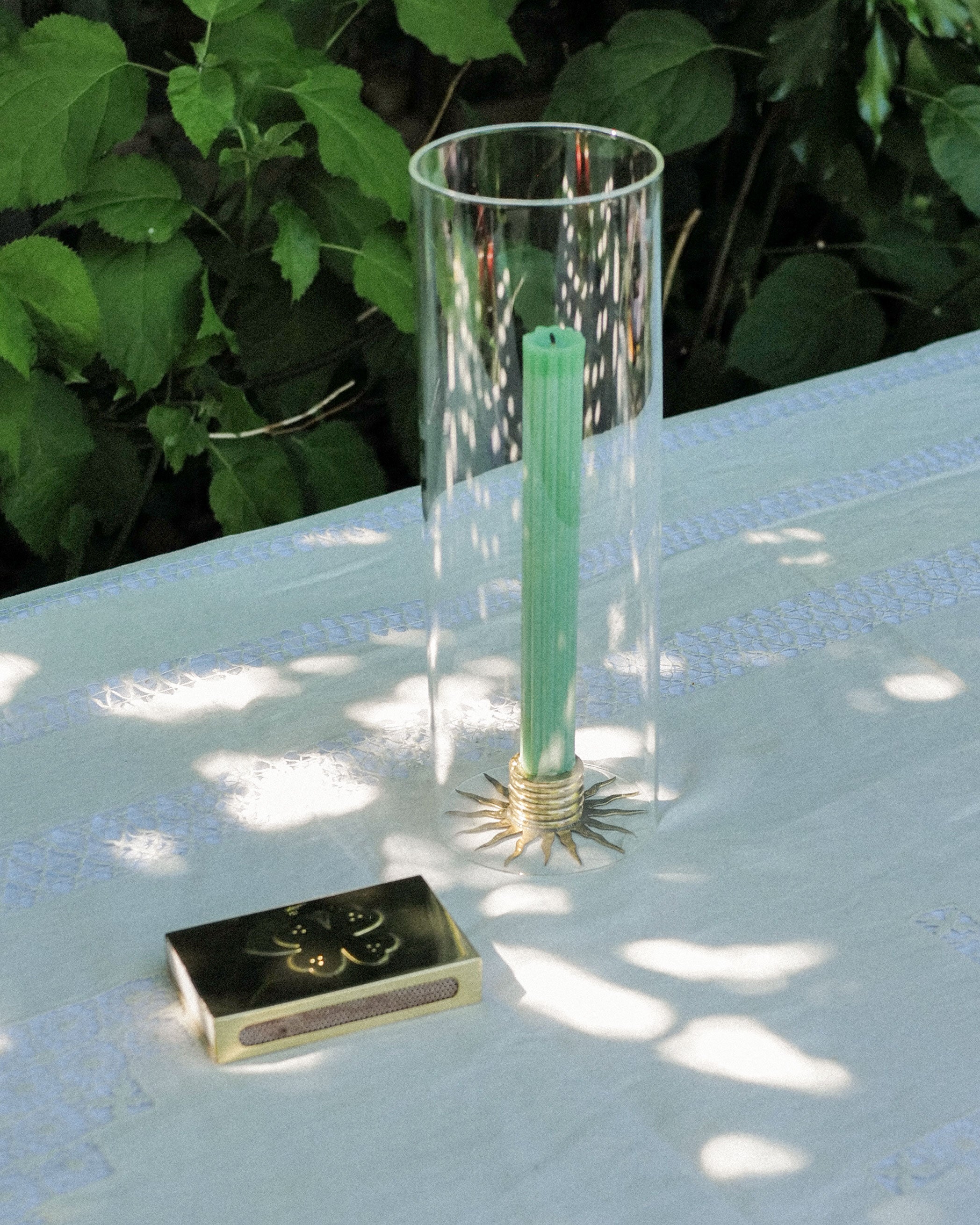 Clover Matchbox Sleeve, Brass
