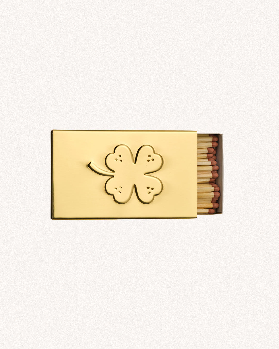 Clover Matchbox Sleeve, Brass