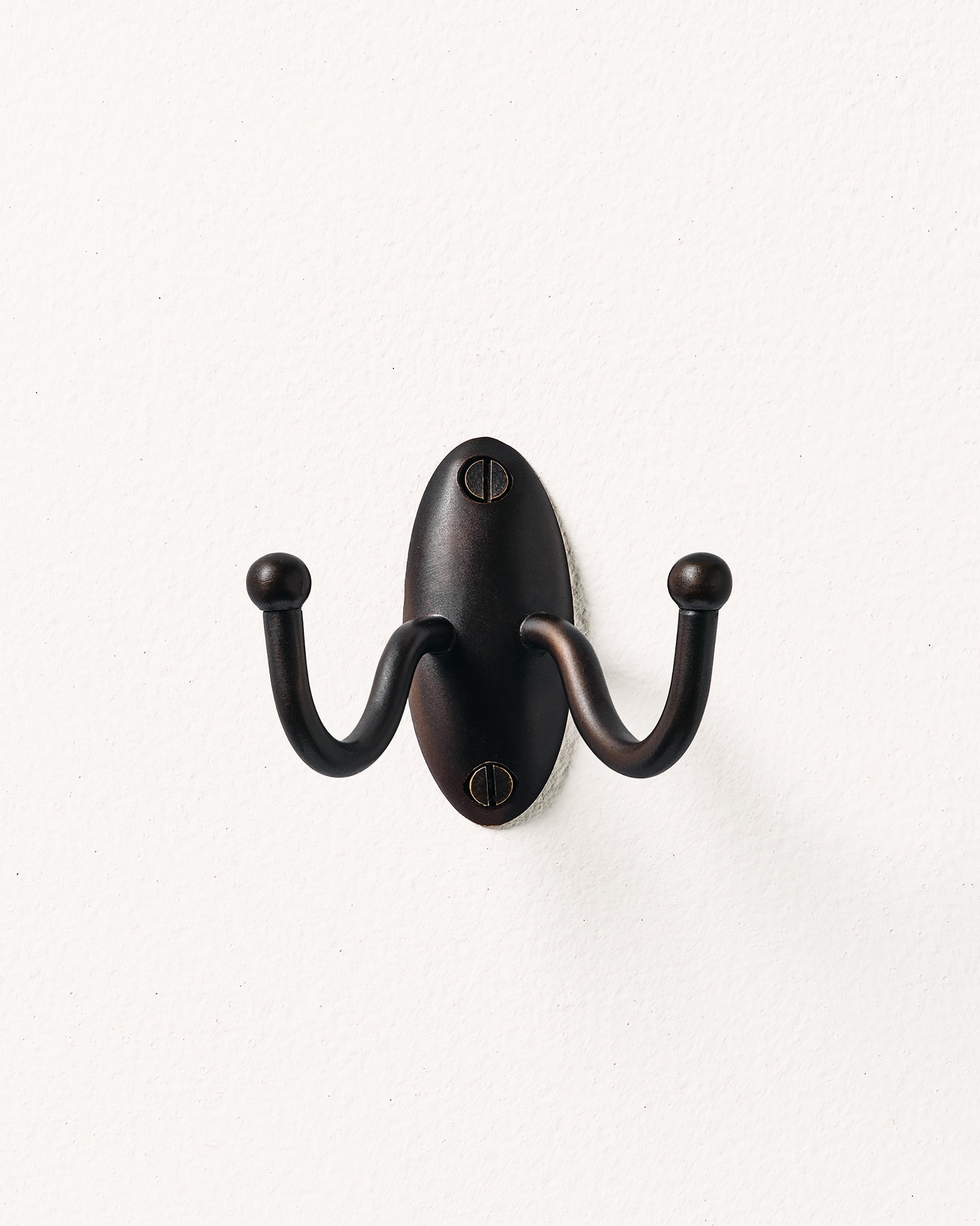 Tay Double Hook, Blackened Bronze