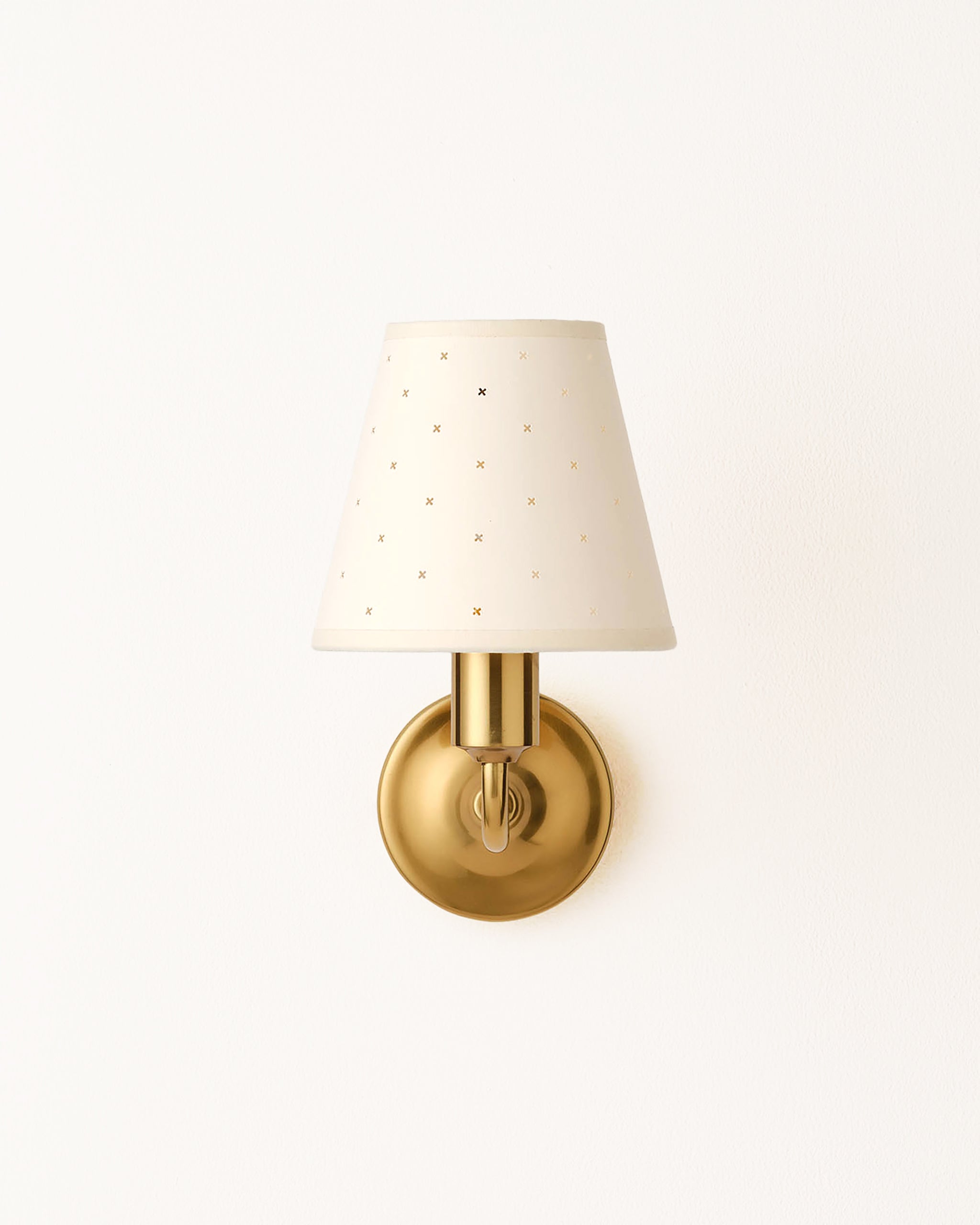 Wall Light, Aged Brass