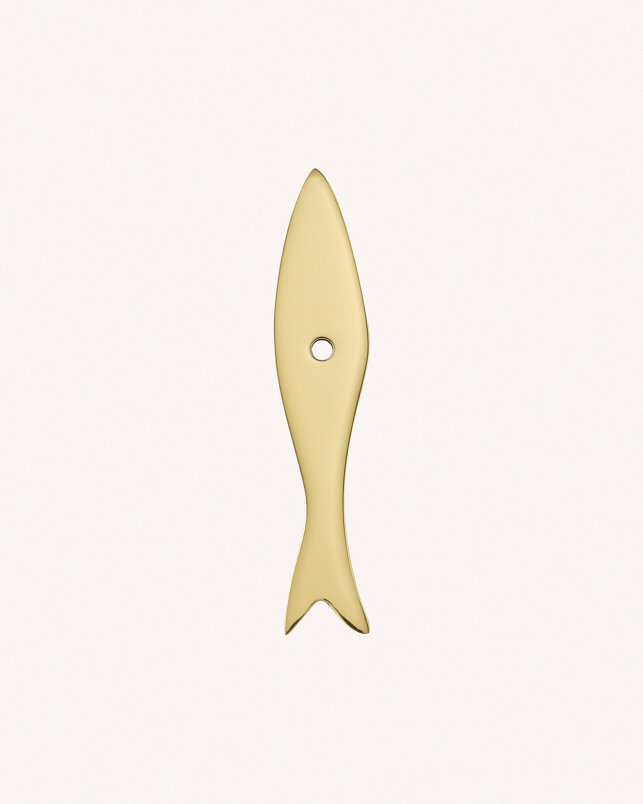 Fish Backplate, Polished Brass