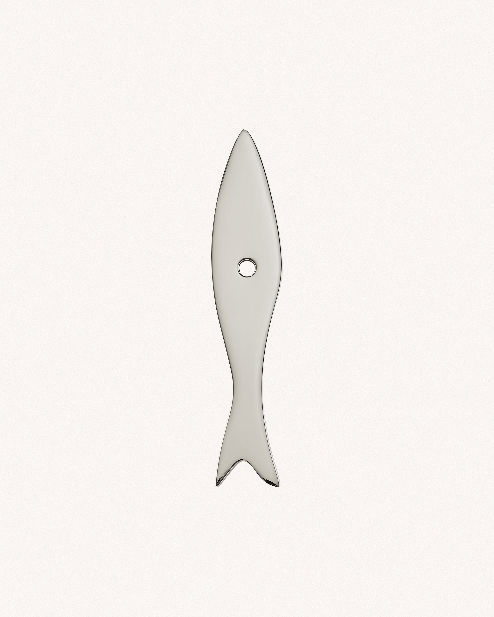 Fish Backplate, Polished Nickel