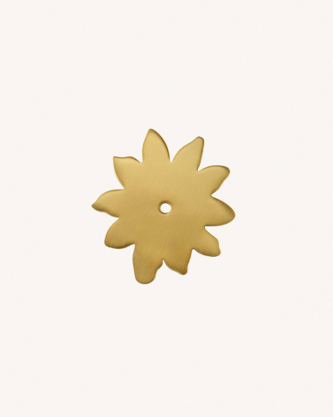 Flower Backplate, Aged Brass