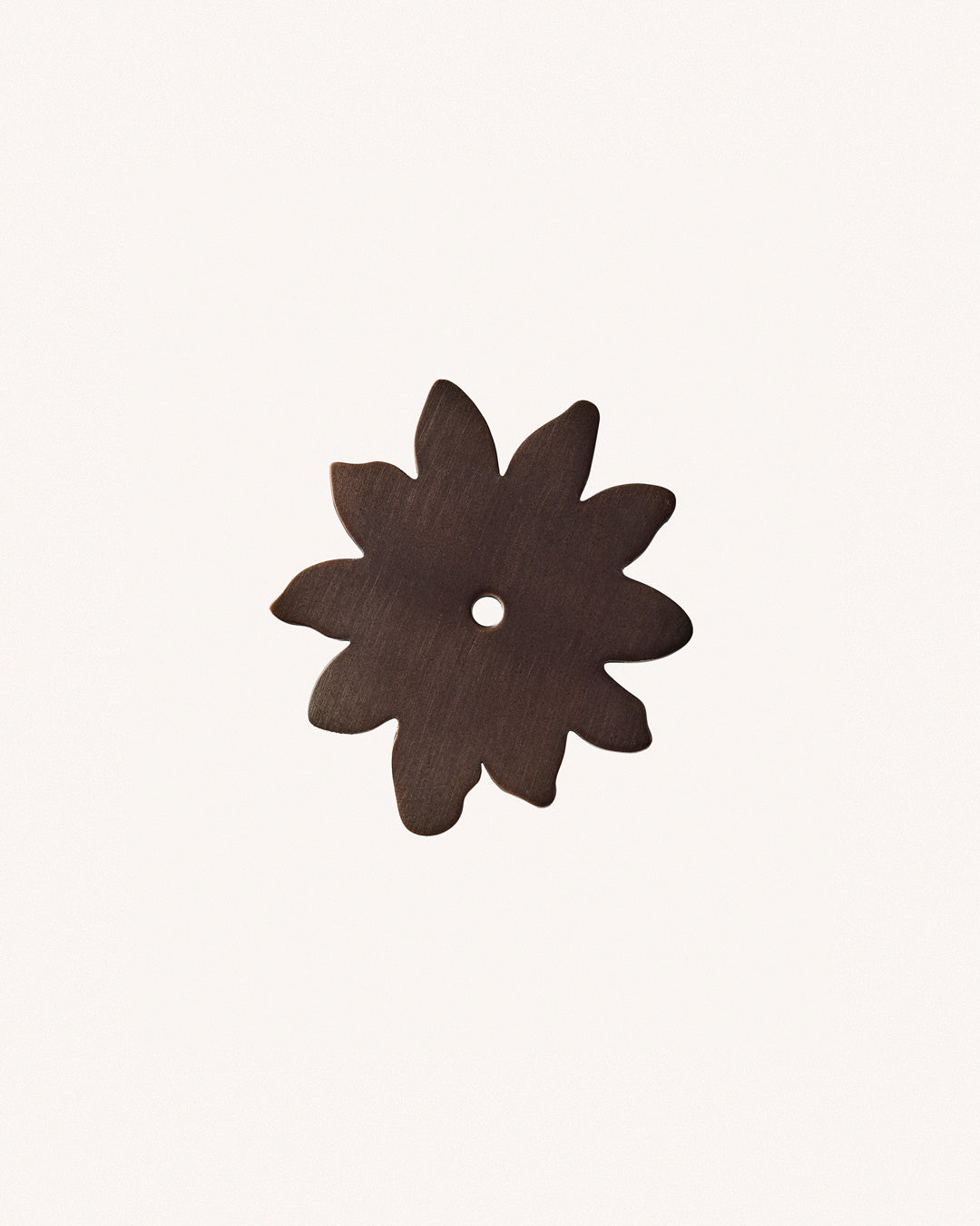 Flower Backplate, Blackened Bronze