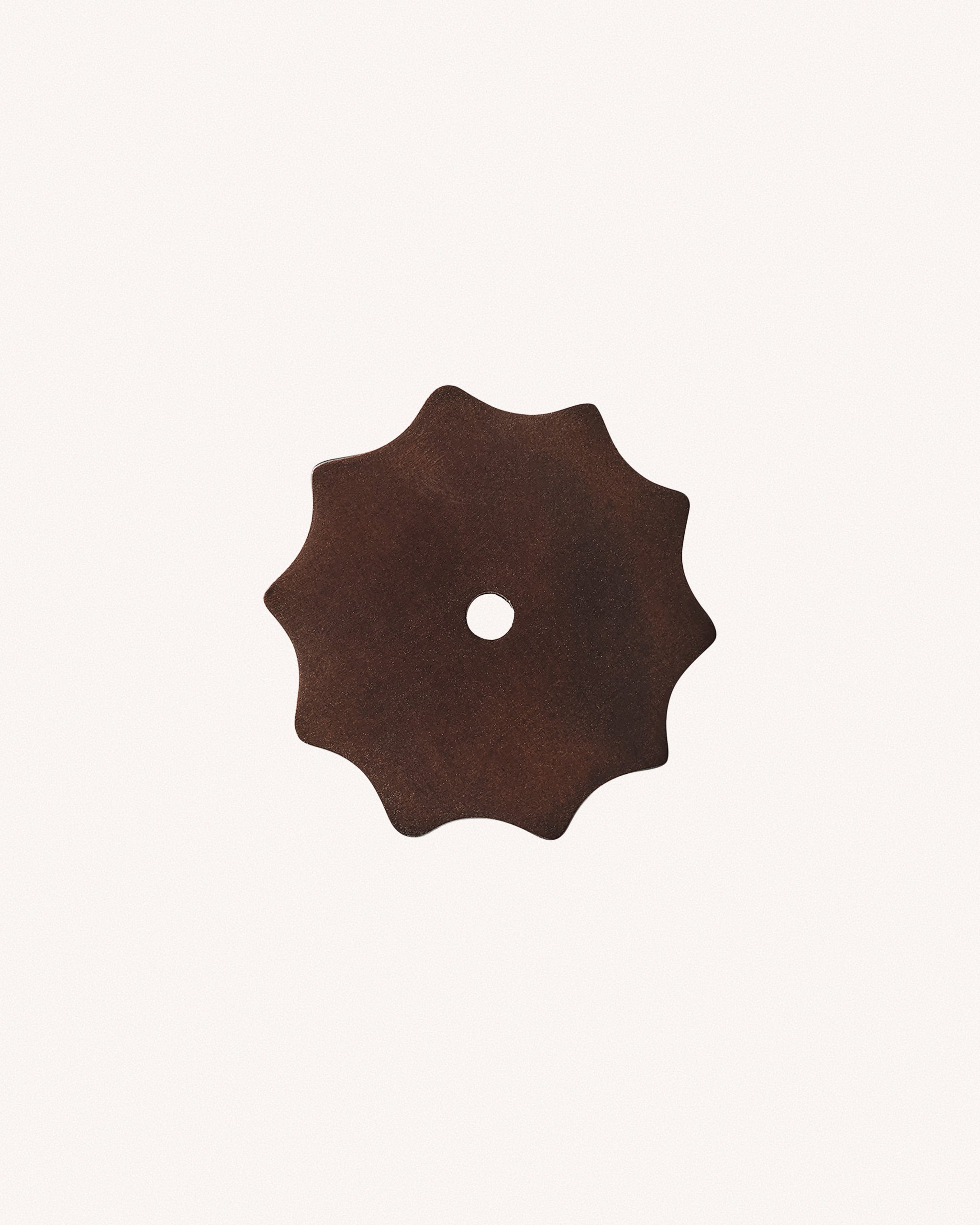 Small Wave Backplate, Blackened Bronze