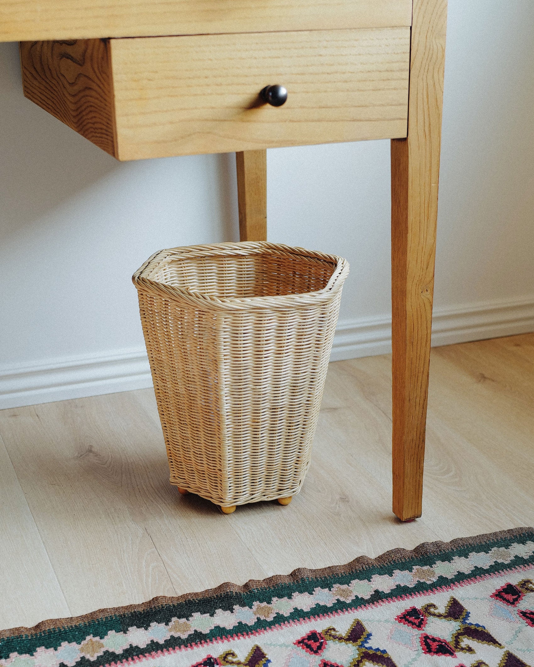 Rattan Waste Paper Bin