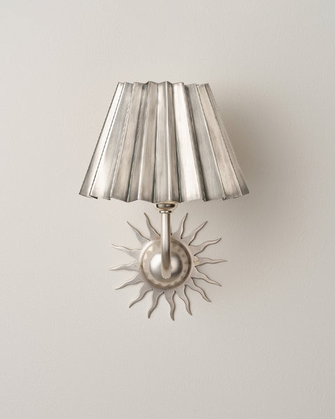 Sunburst Wall Light, Brushed Silver – MG&Co.