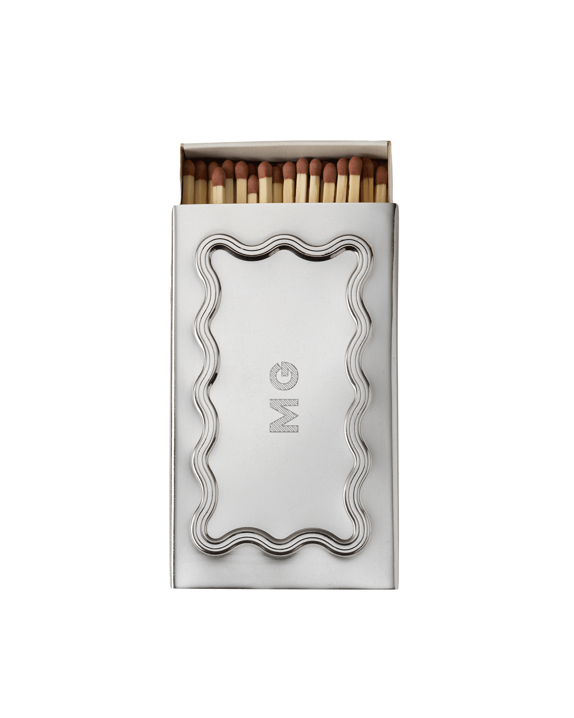 Wave Matchbox Sleeve, Silver