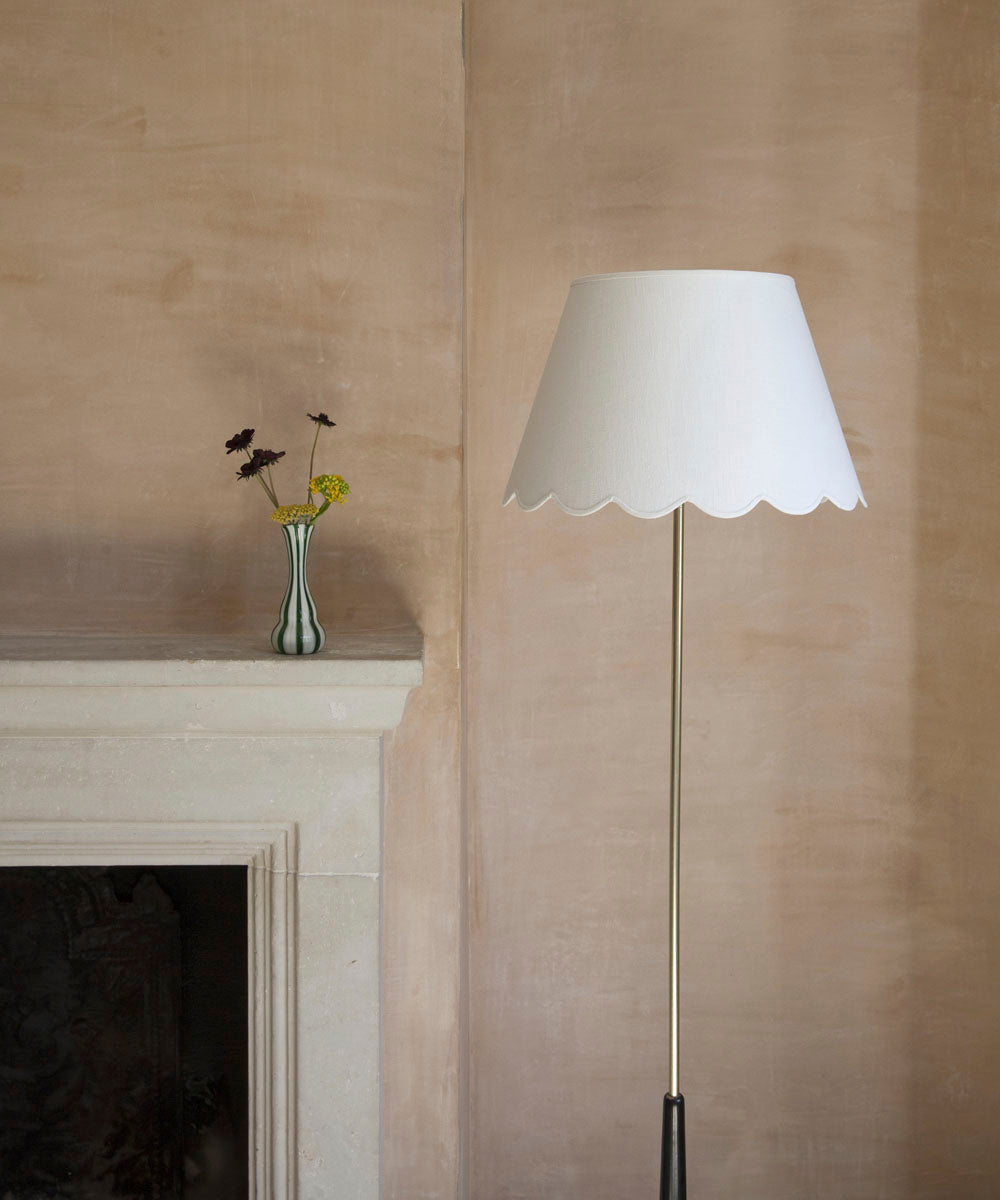 Fabric Scallop Lampshade, Large