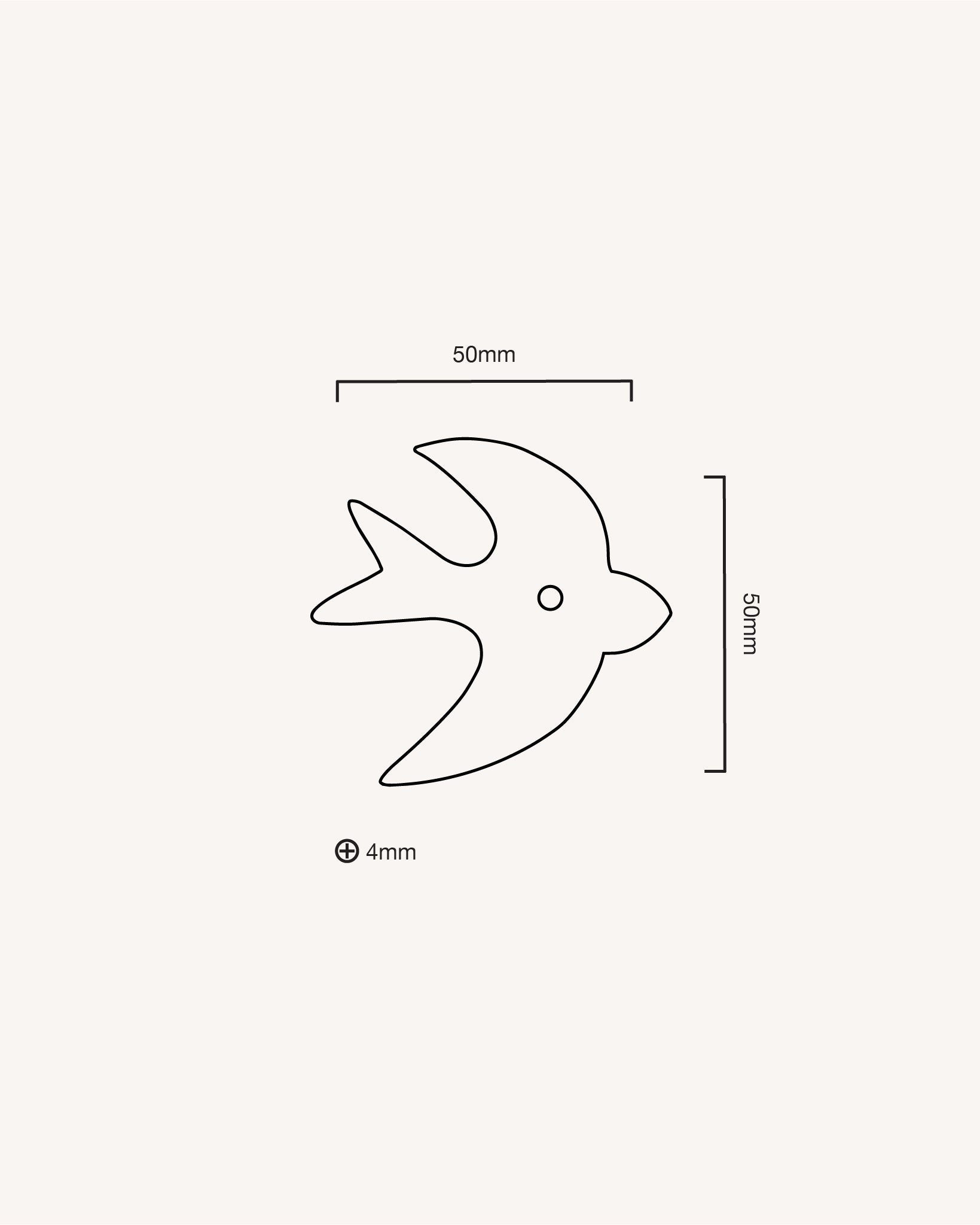 Bird Backplate, Polished Nickel