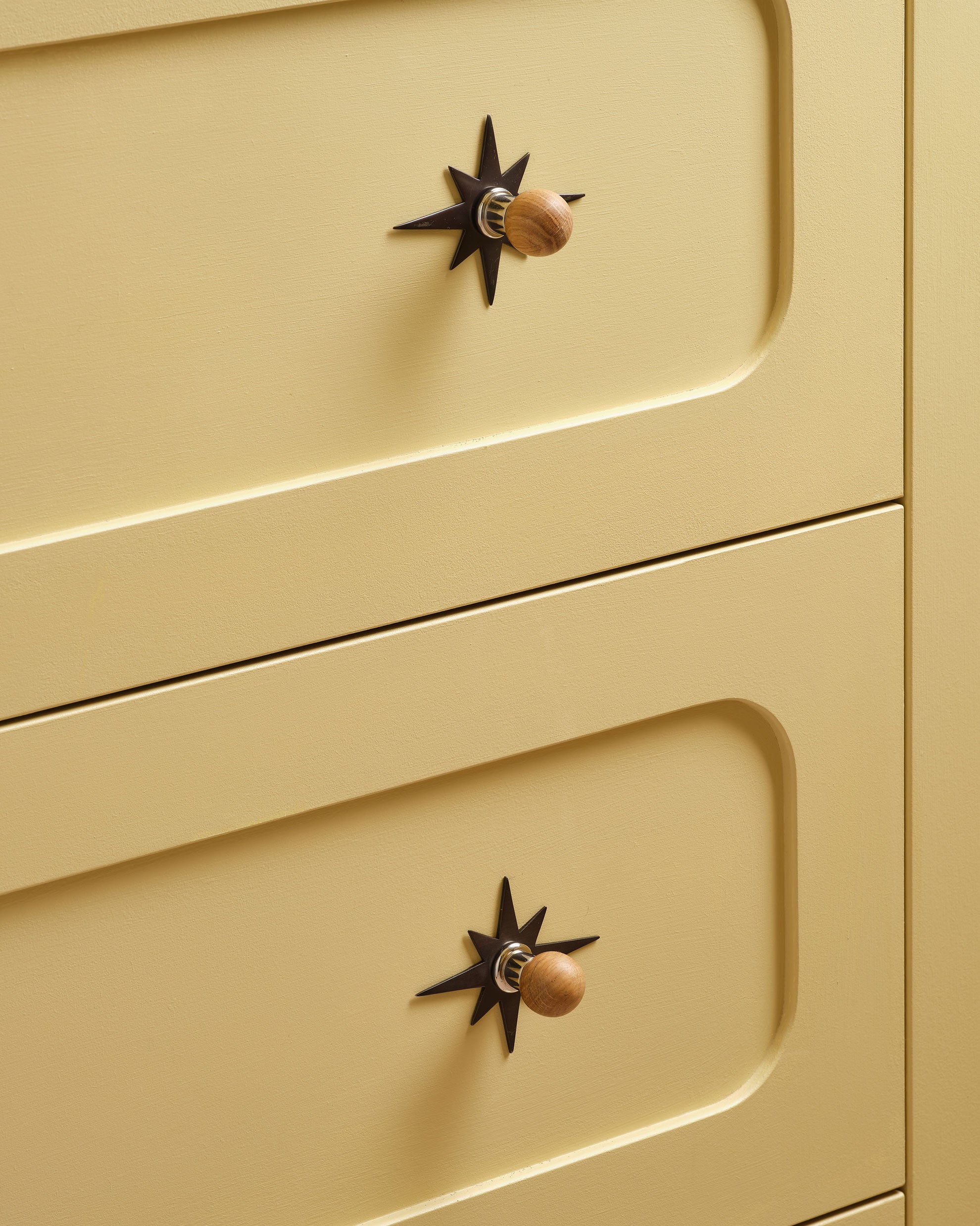 Natural Oak Knob, Nickel