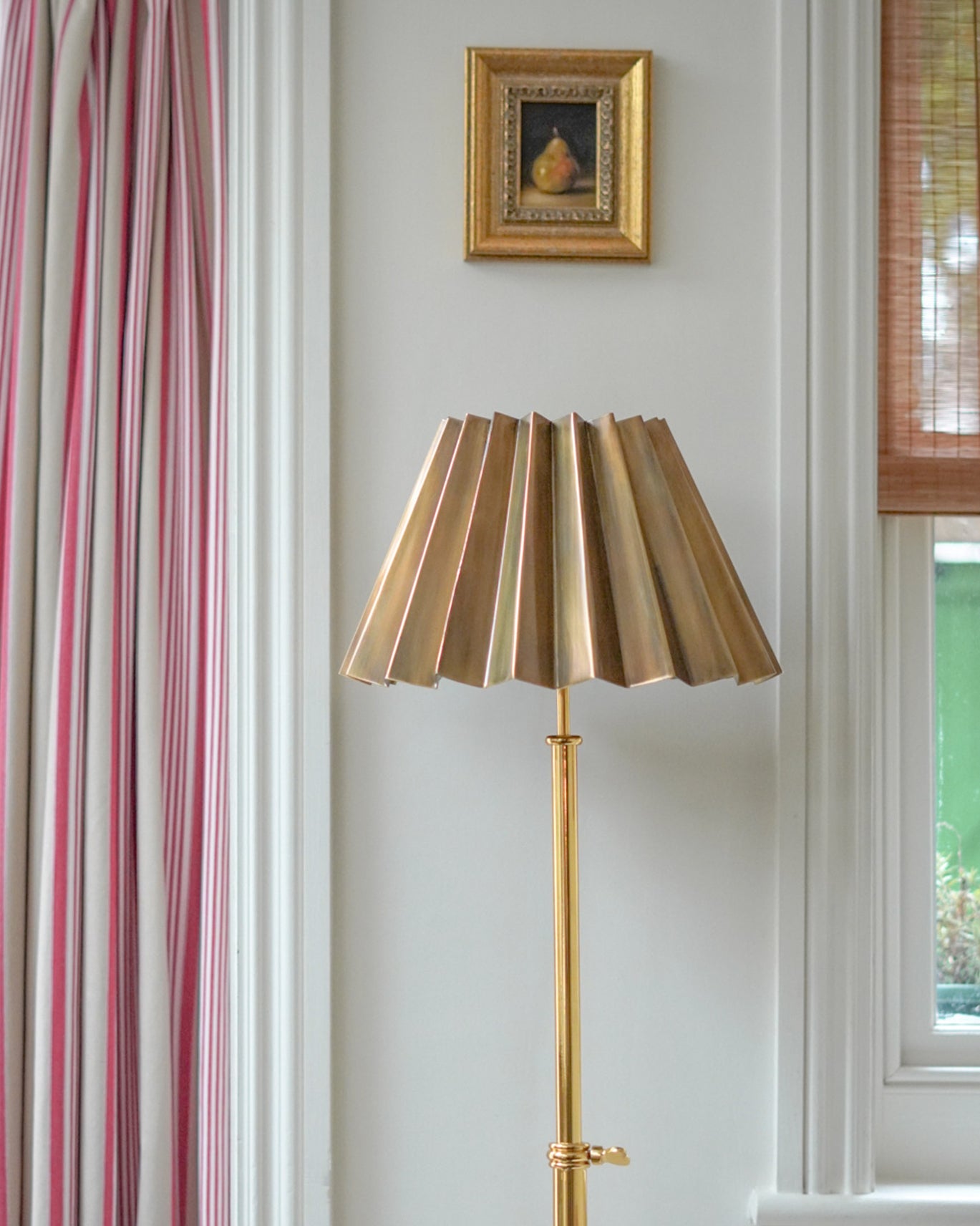 Pleated Lampshade, Brass, Large