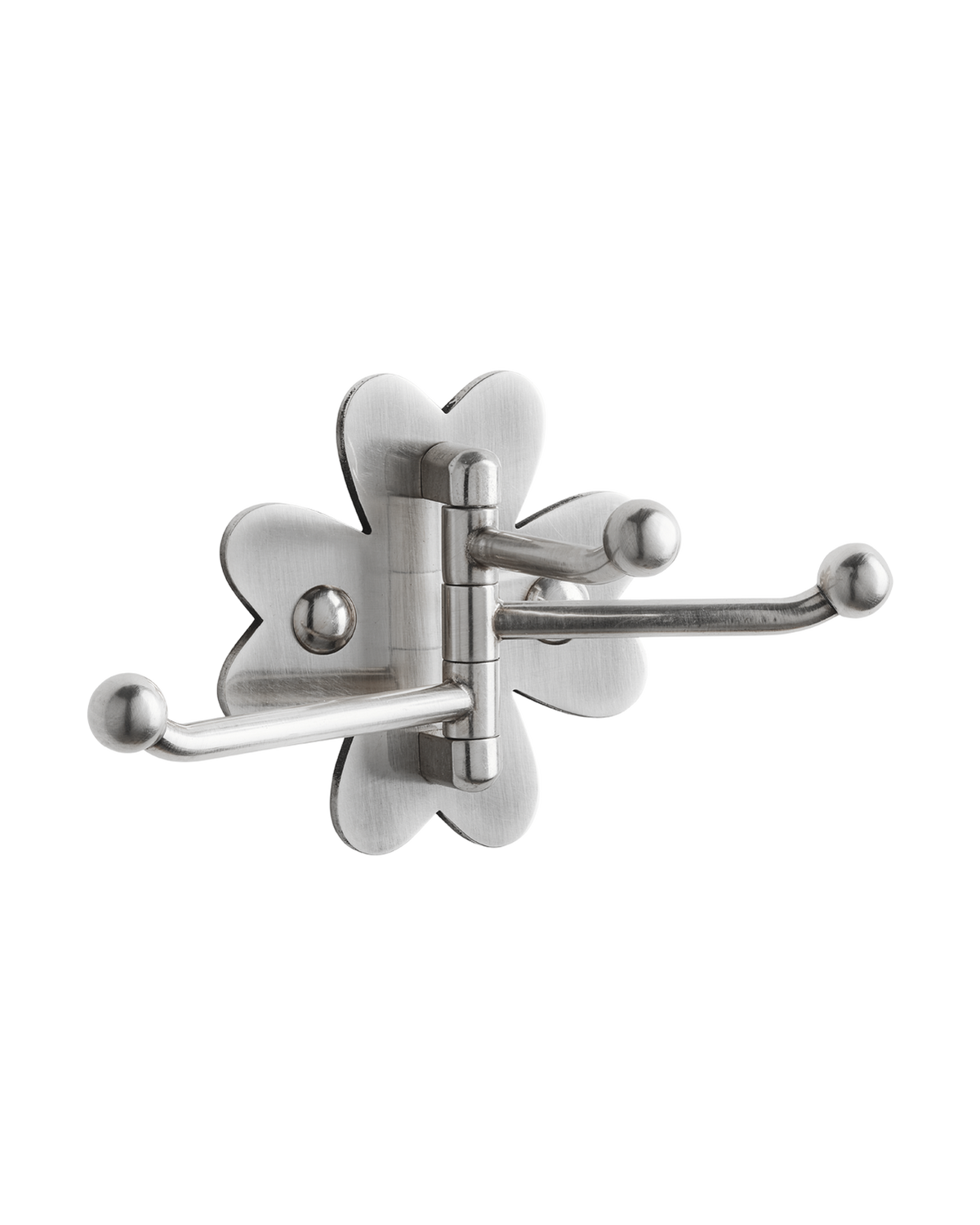 Clover Swing Arm Hook, Brushed Nickel – MG&Co.
