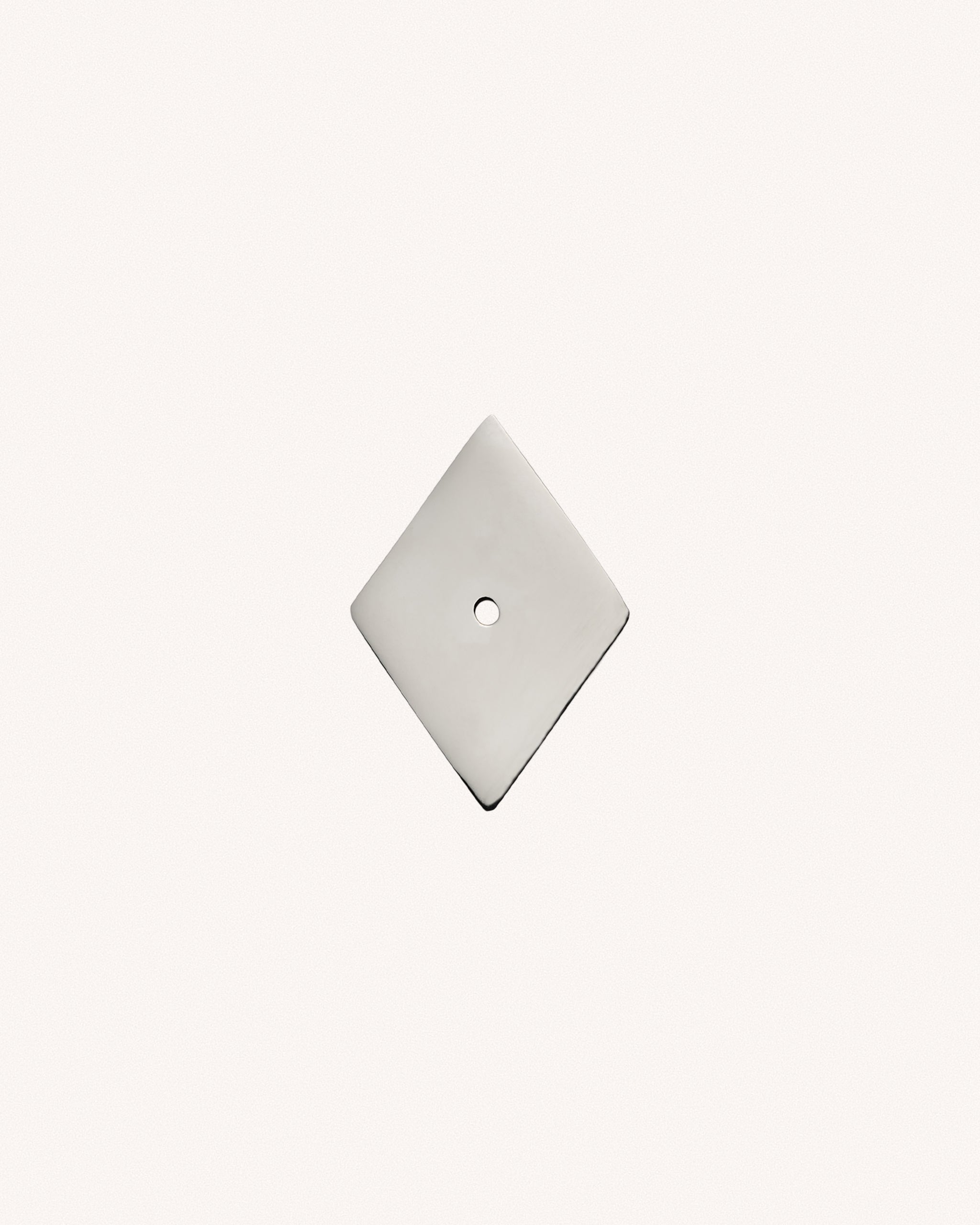 Diamond Backplate, Polished Nickel