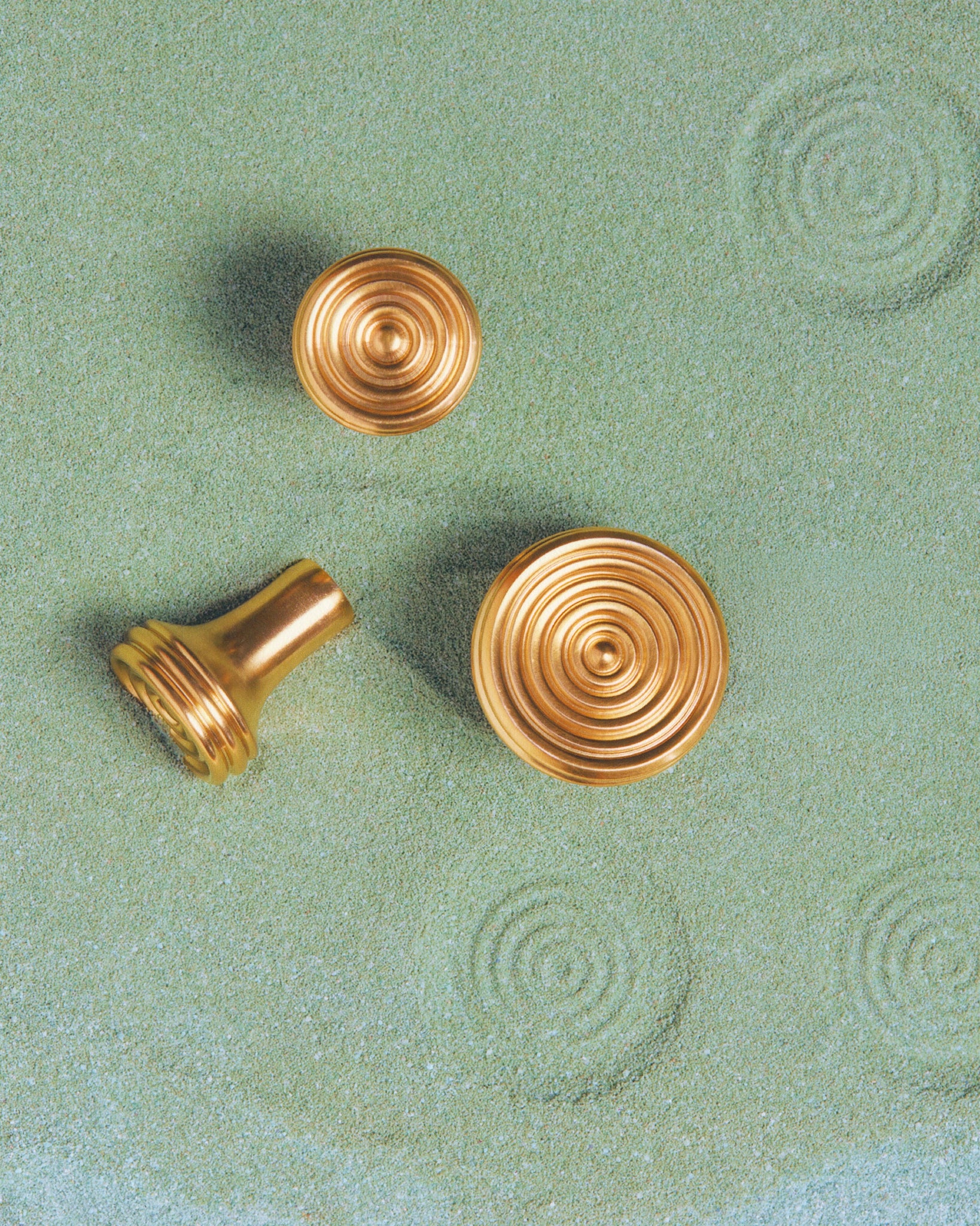 Ripple Knob, Aged Brass