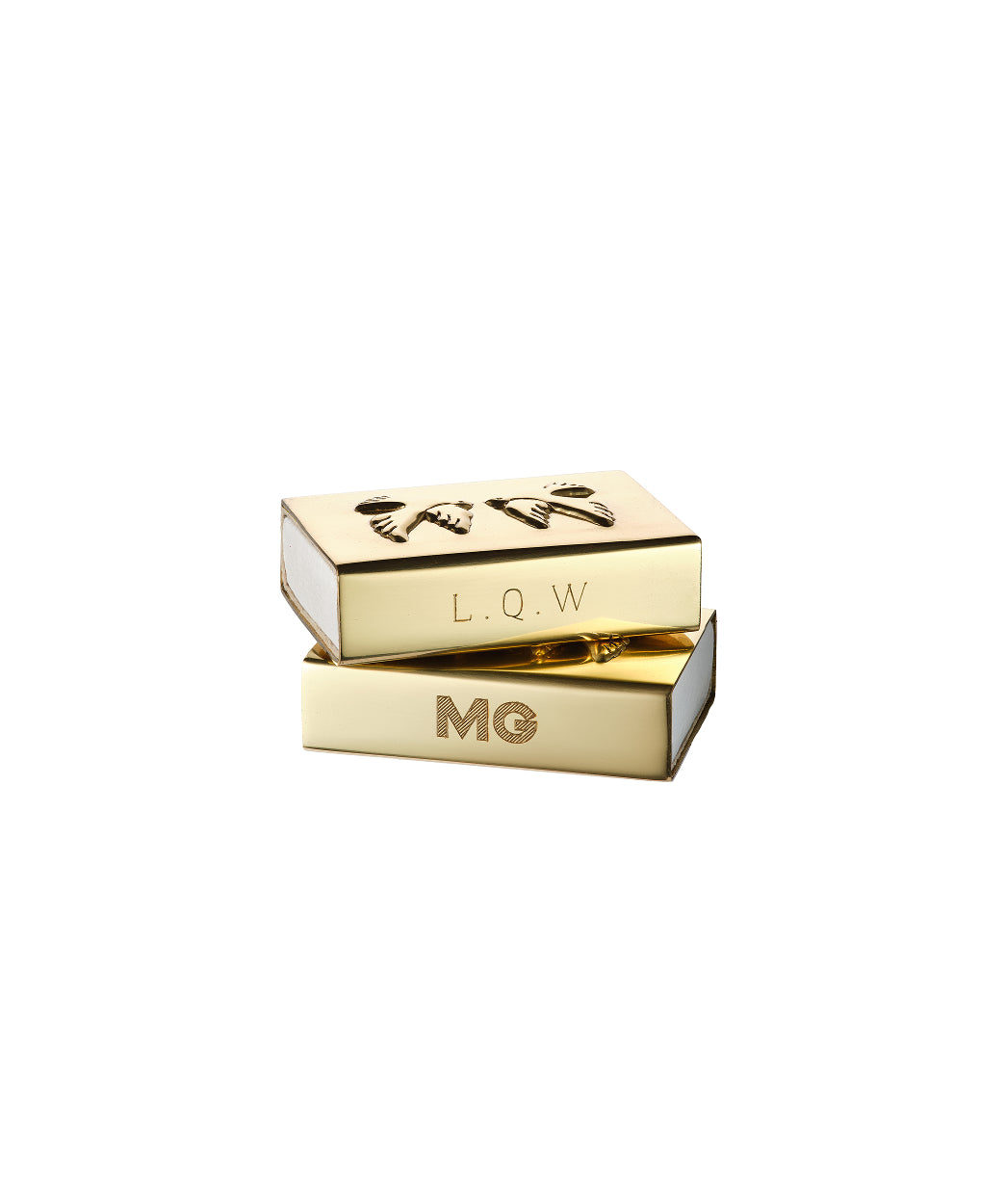 Clover Matchbox Sleeve, Brass, Mini