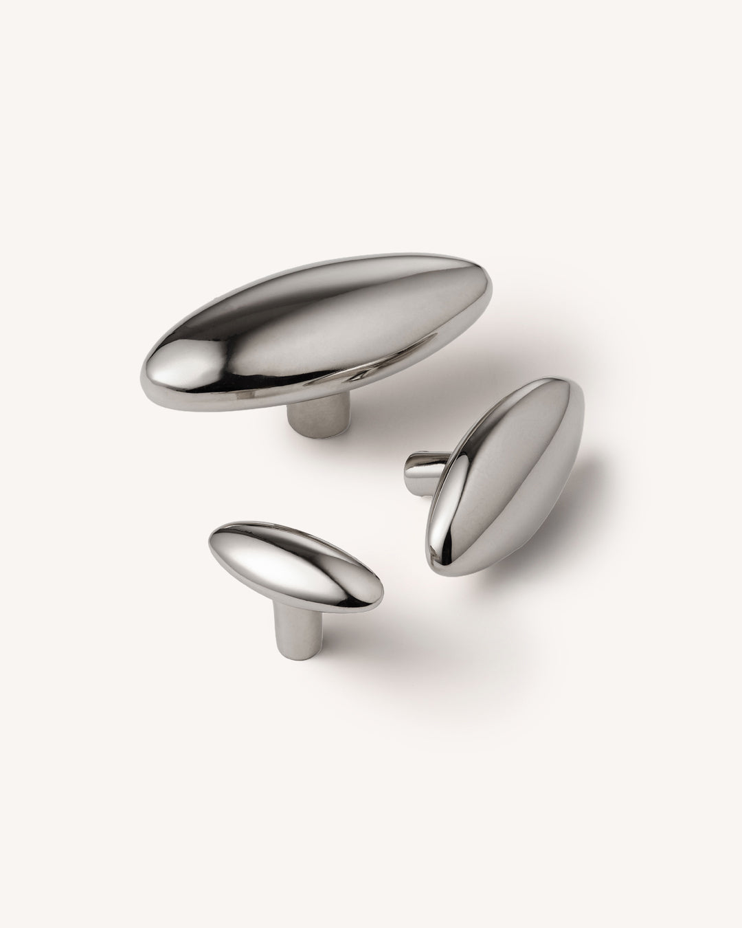 Polished Nickel Oval Knob
