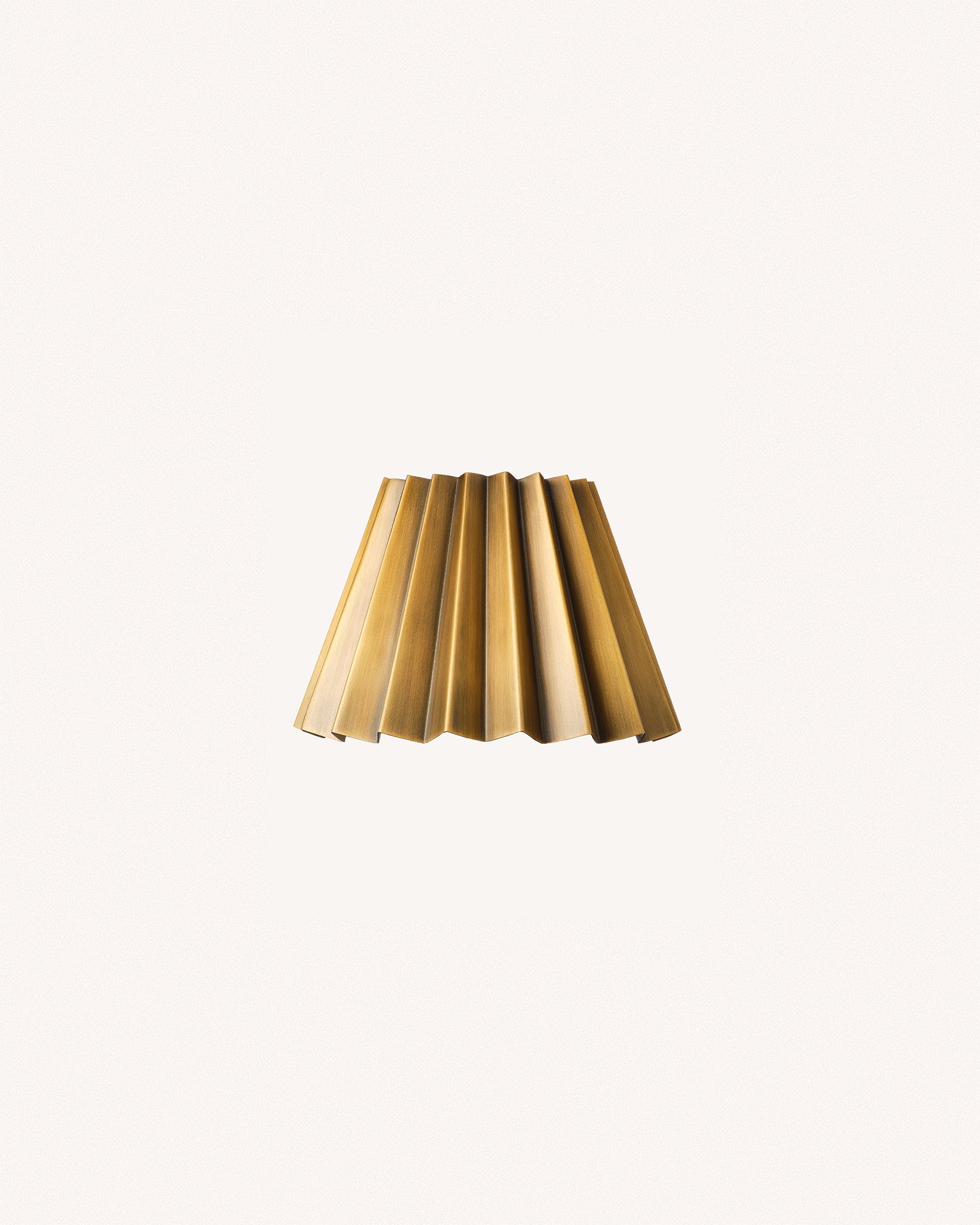 Pleated Lampshade, Brass, Mini