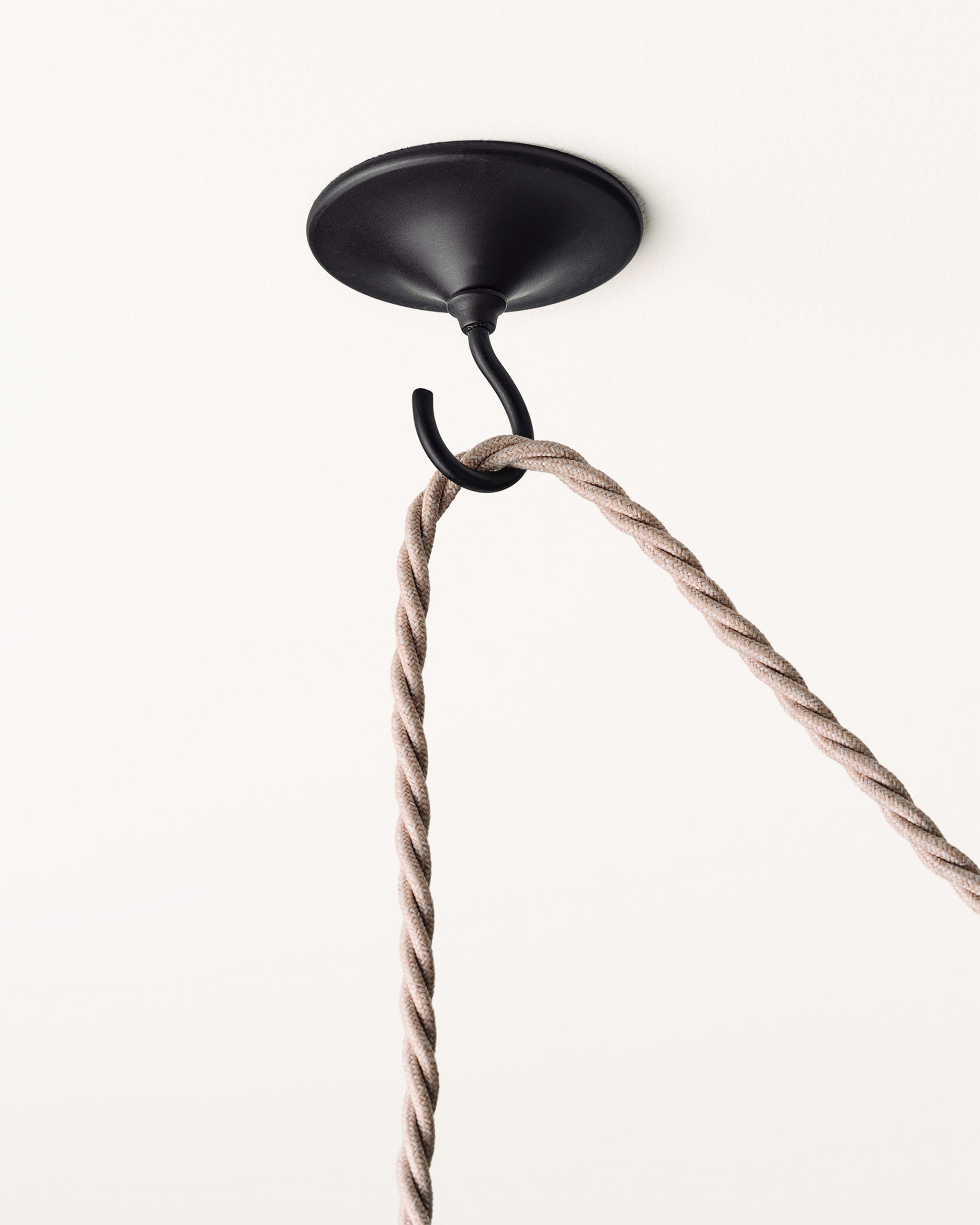 Ceiling Hook, Matt Black