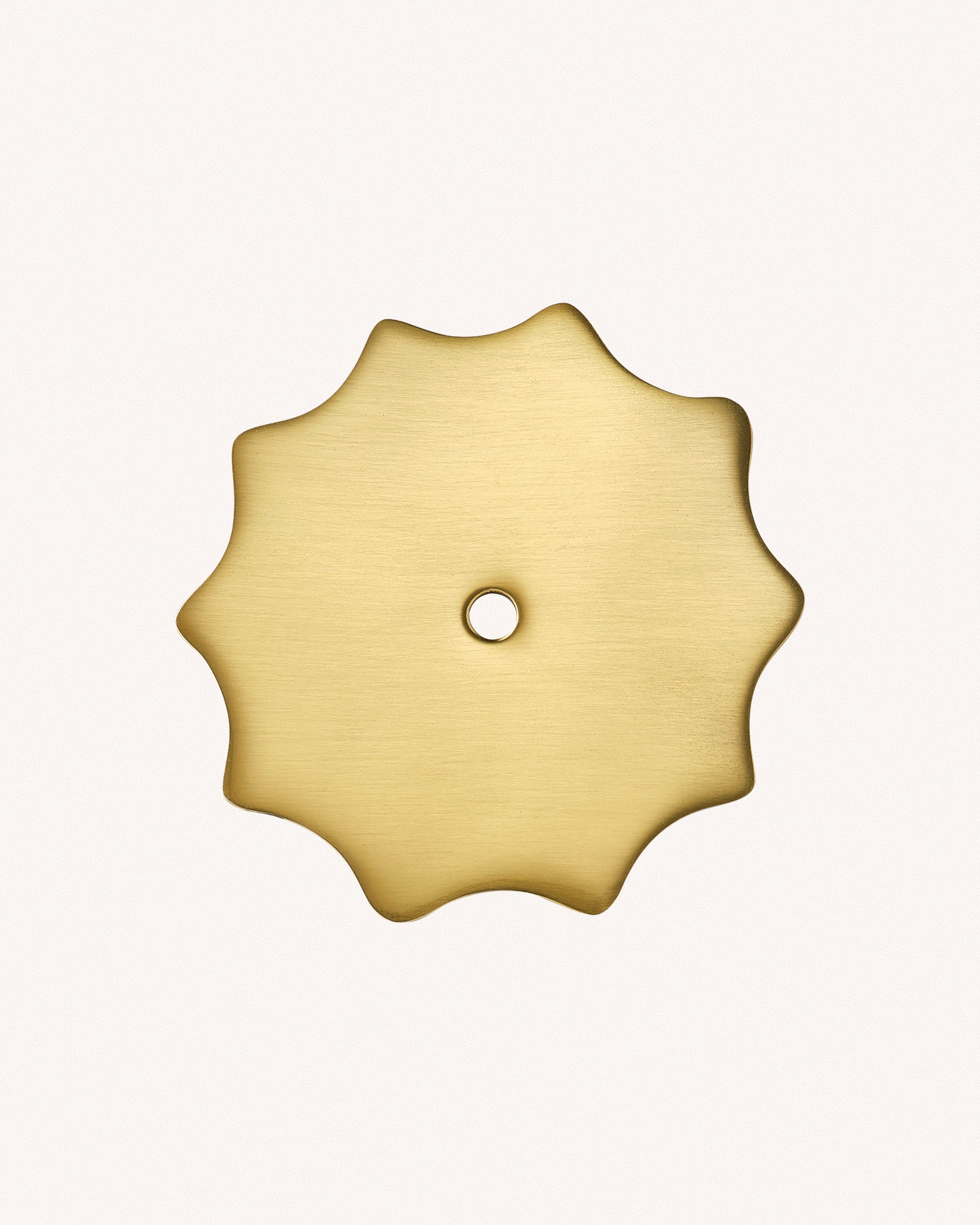 Large Wave Backplate, Aged Brass