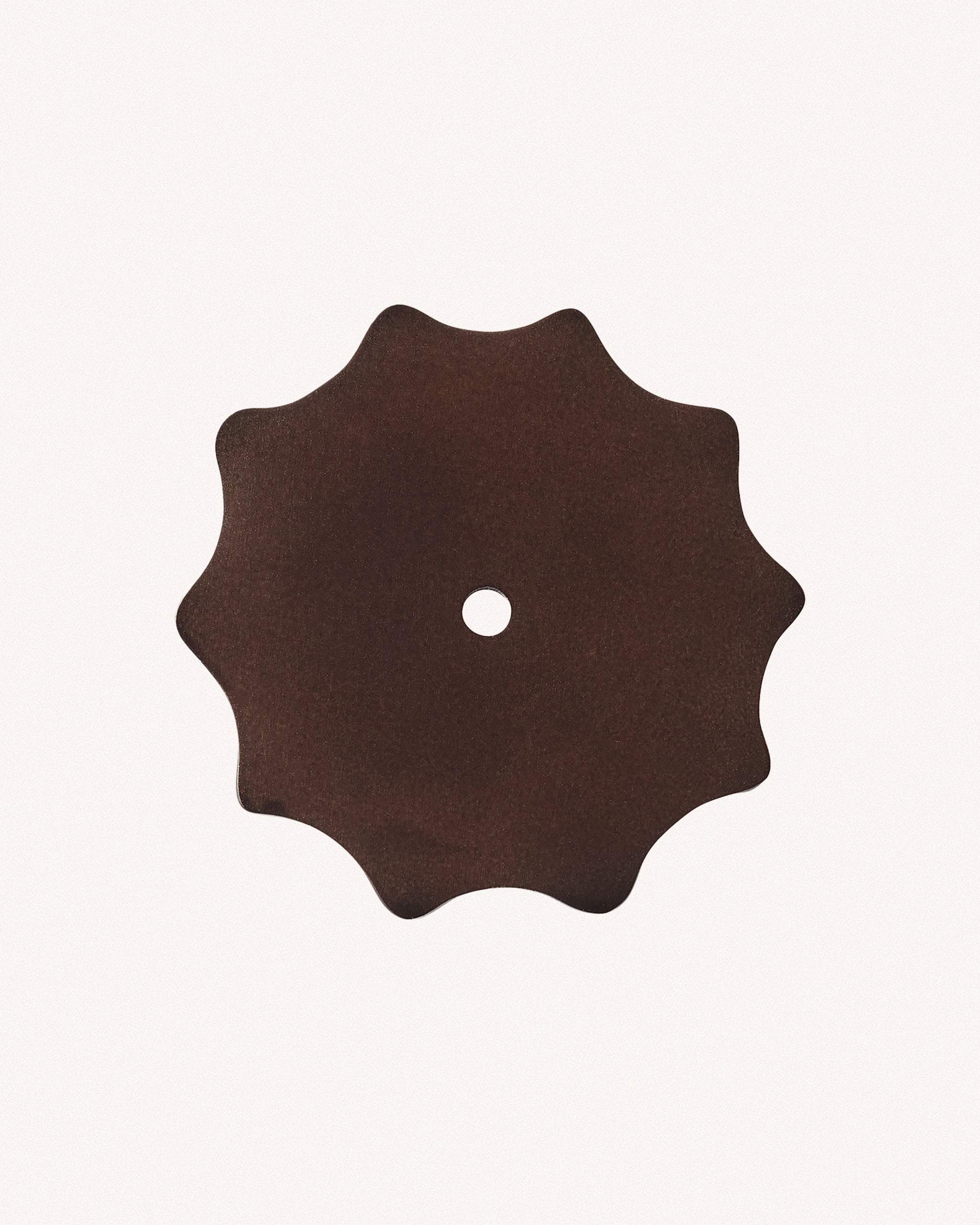 Large Wave Backplate, Blackened Bronze