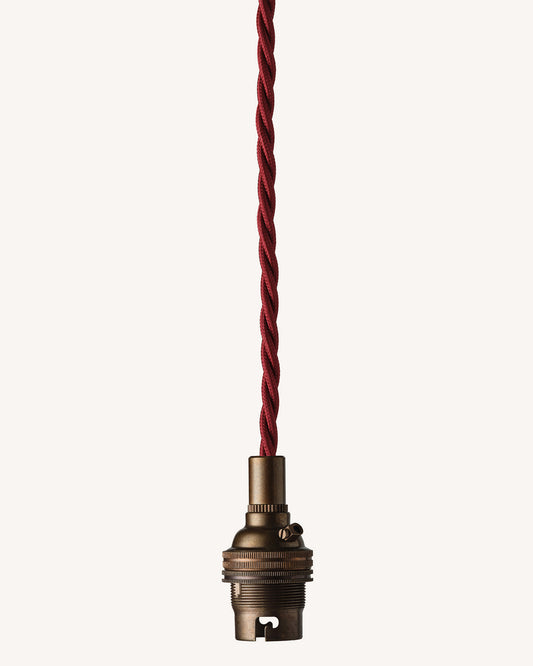 Bulb Holder and Flex, Blackened