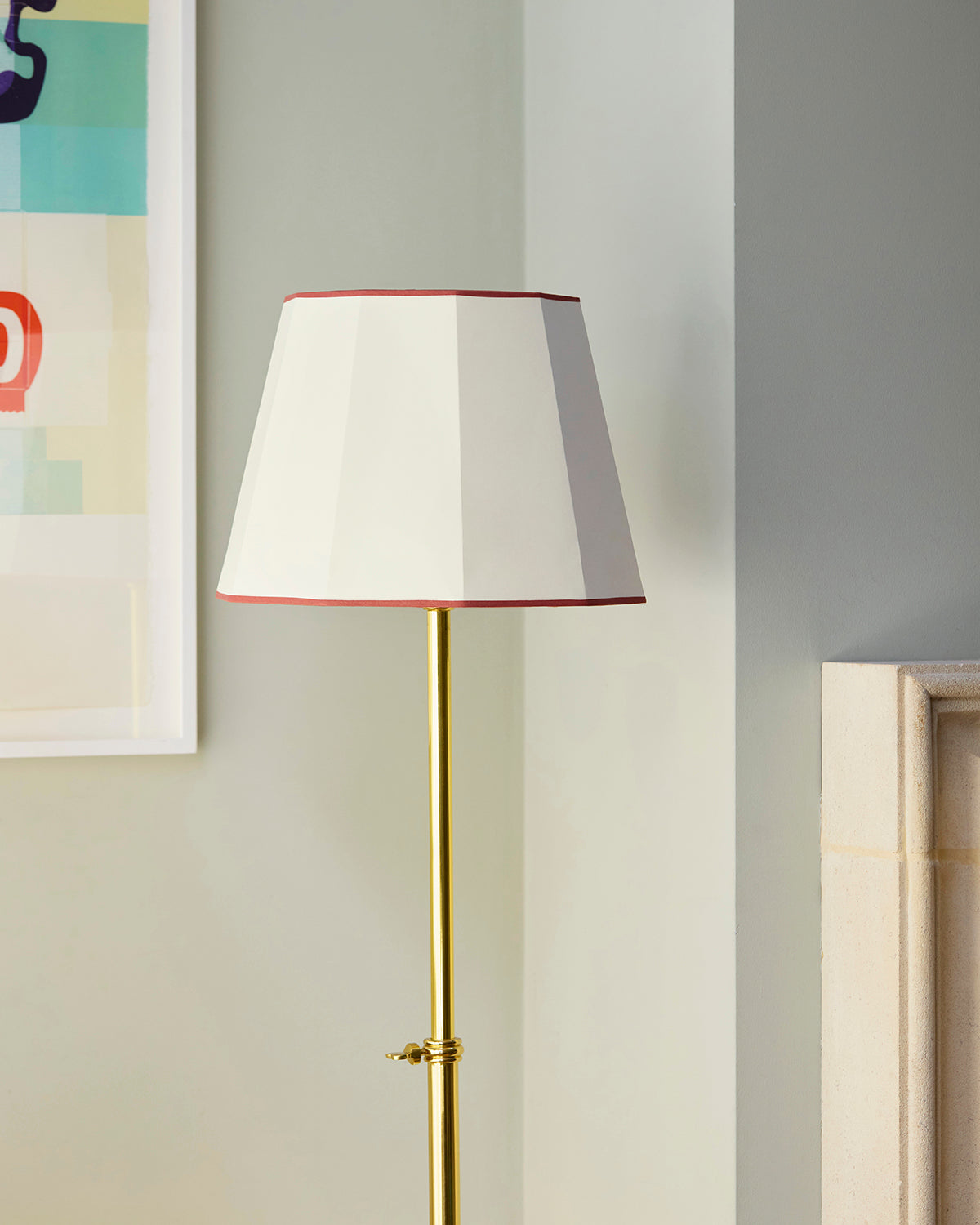 Facetted Lampshade, Cherry, Medium