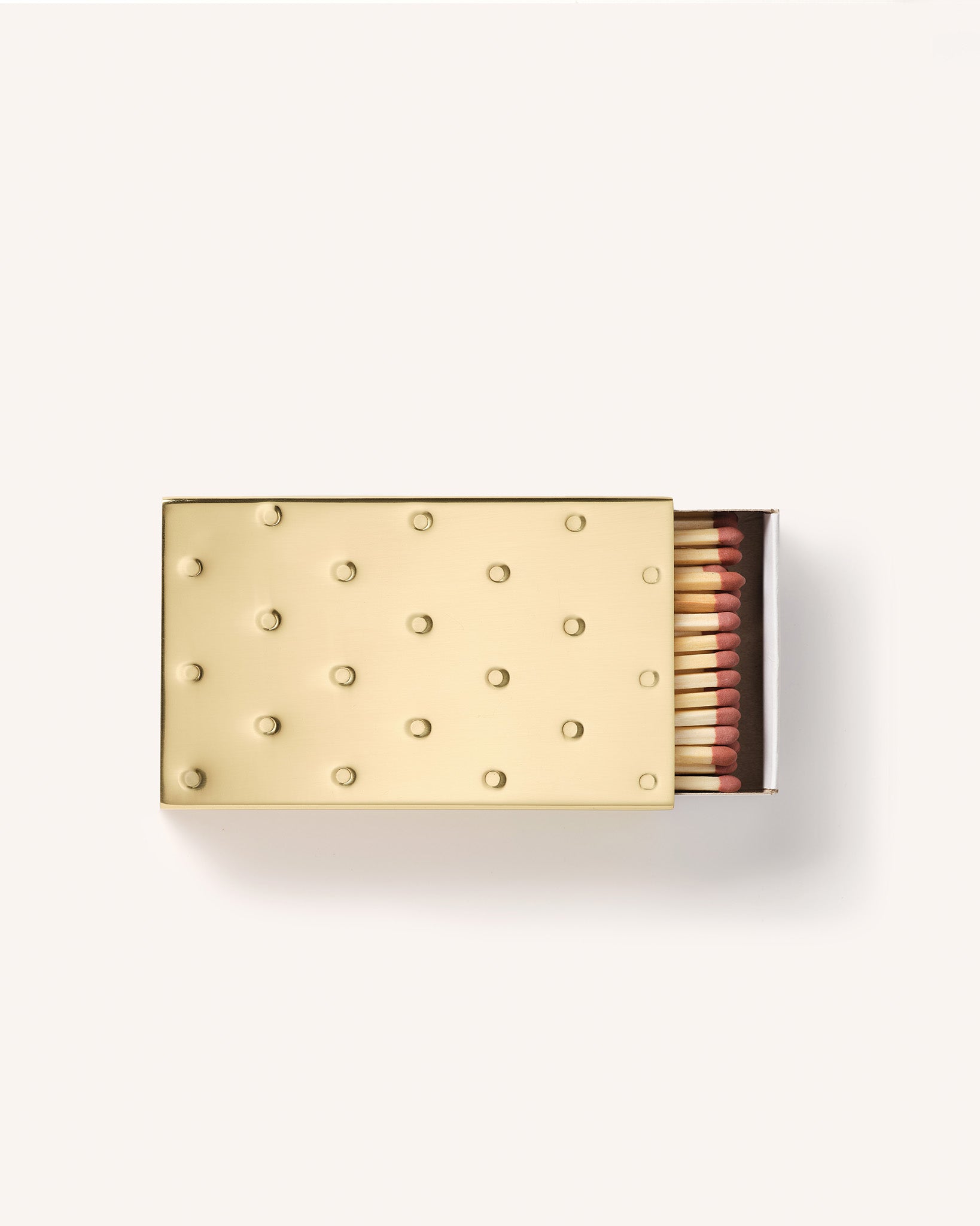 Polka Dot Matchbox Sleeve, Brass