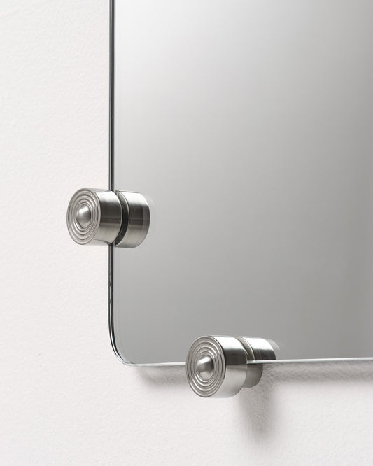 Mirror with Ring Studs, Nickel