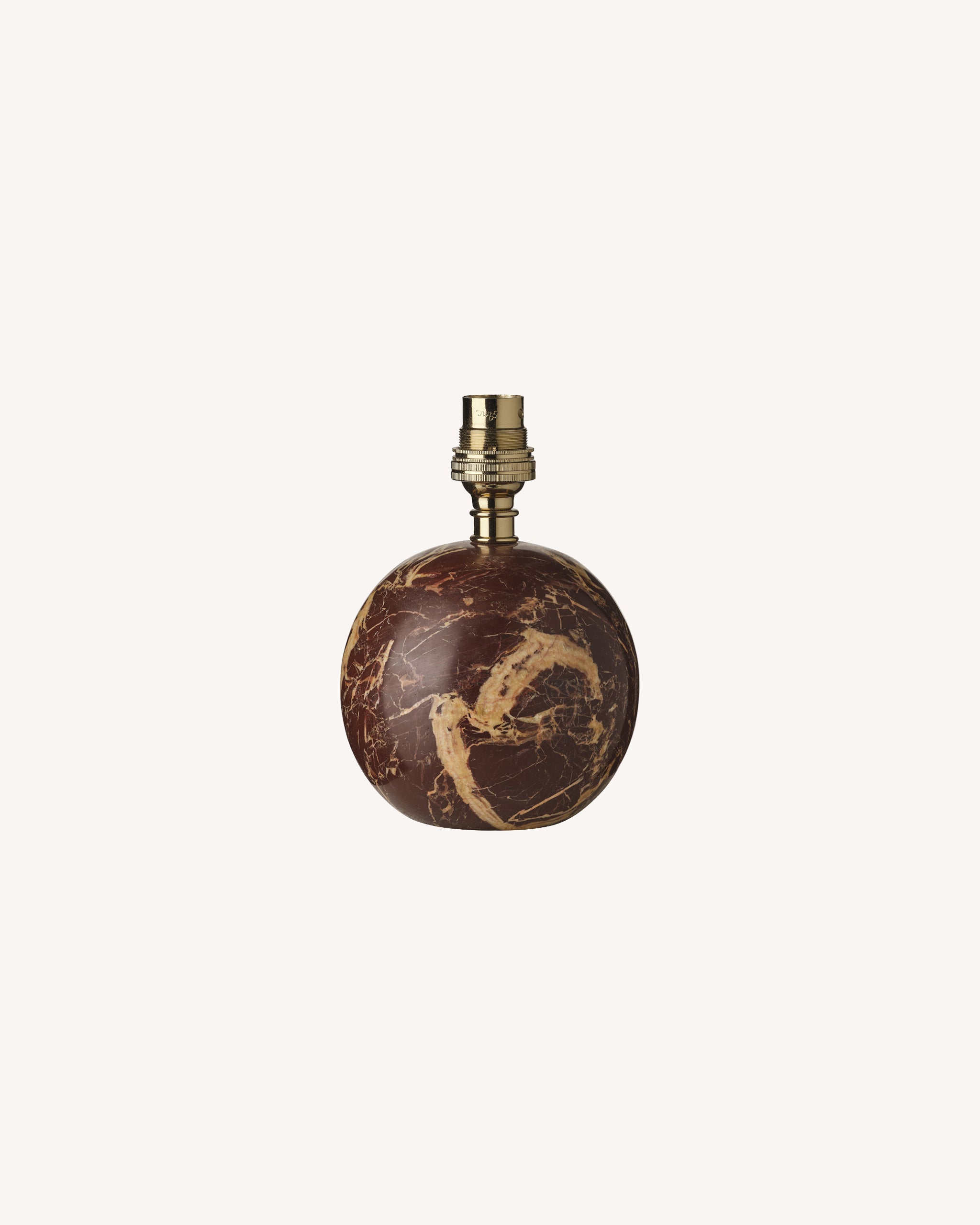 Marble Ball Lamp Base, Red