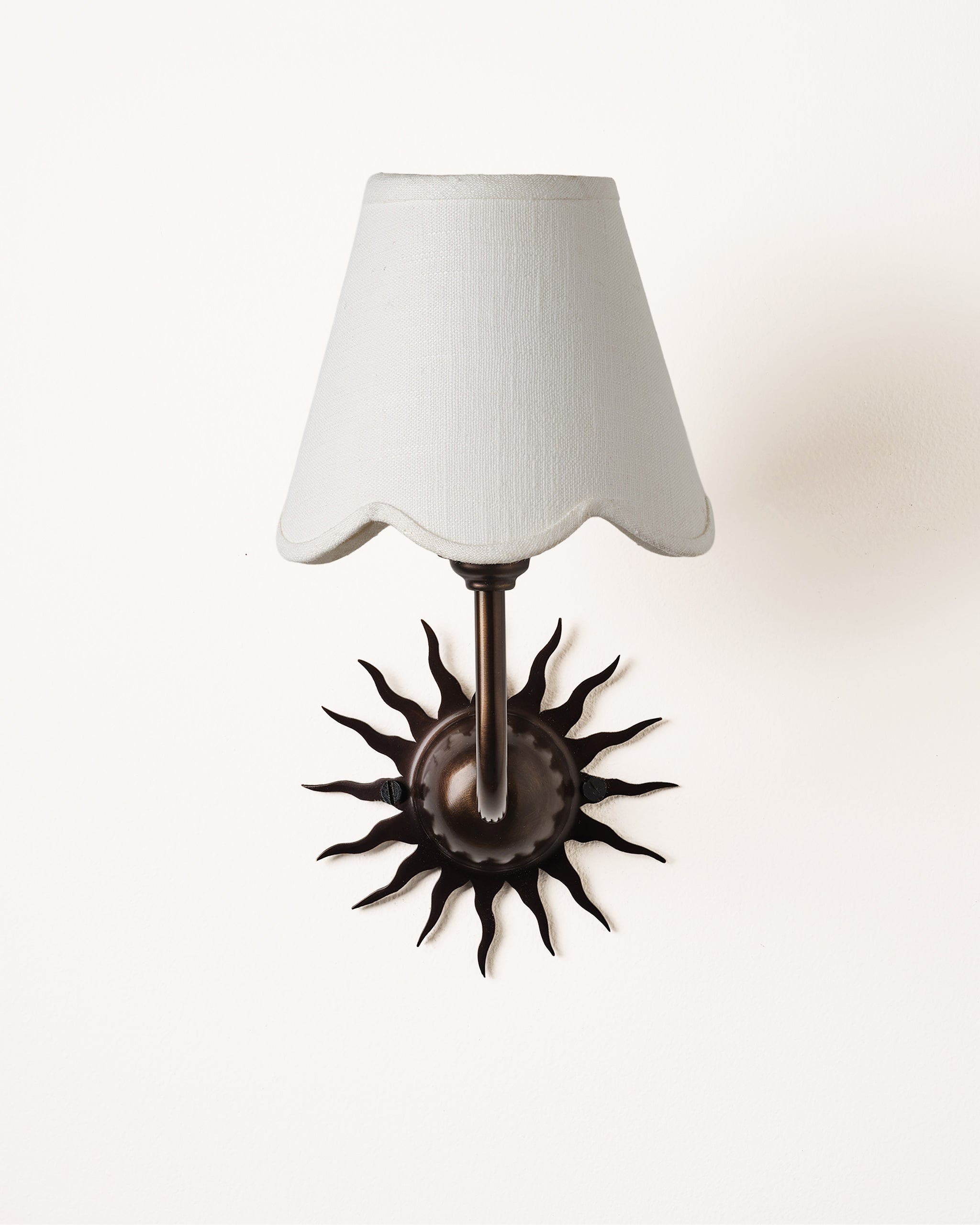 Sunburst Wall Light, Blackened Bronze