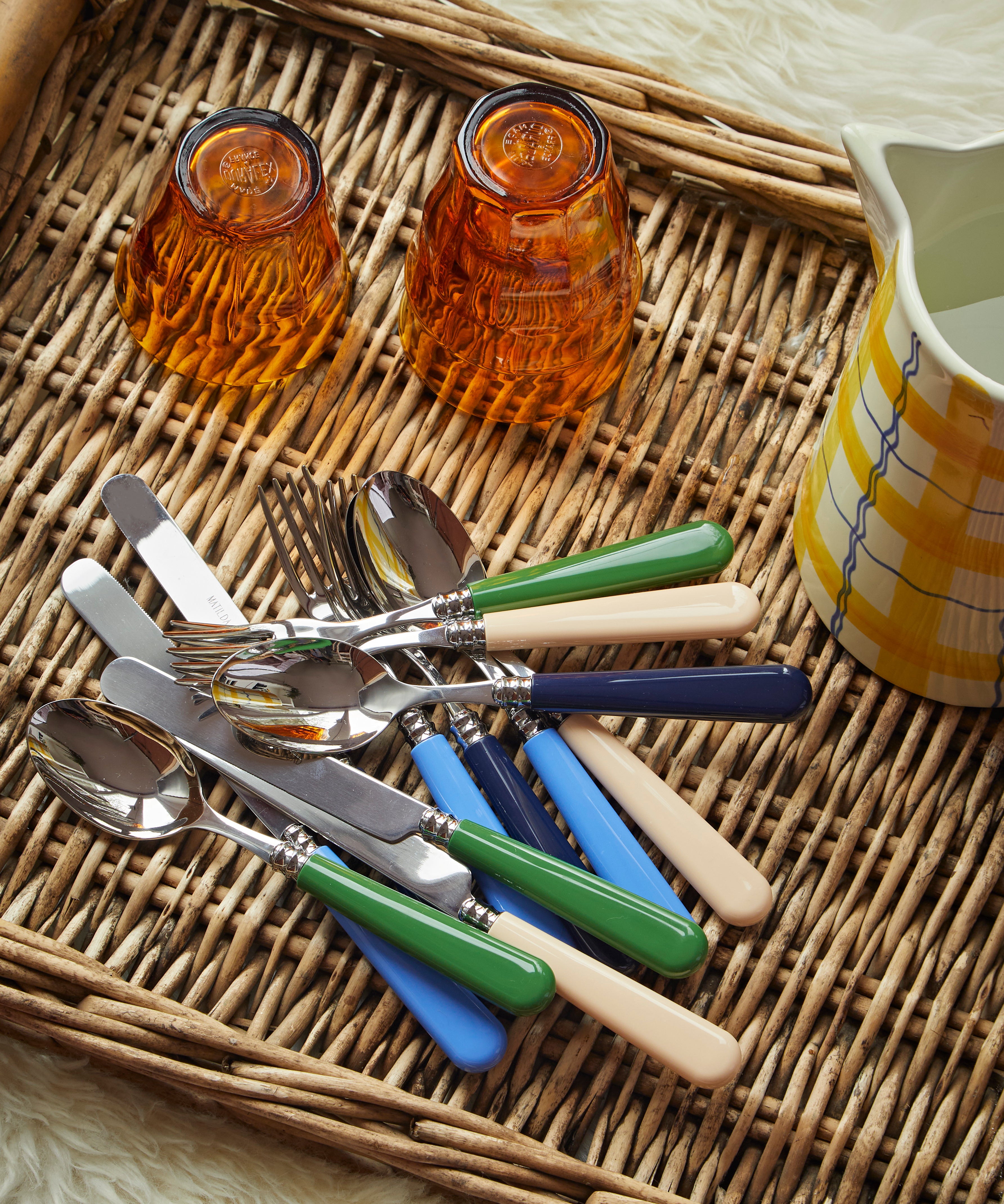 12 Piece Cutlery Set, Blues